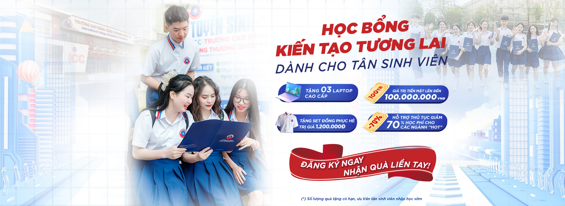 Học bổng “Kiến tạo tương lai” lên đến 100 triệu đồng cho sinh viên ICC