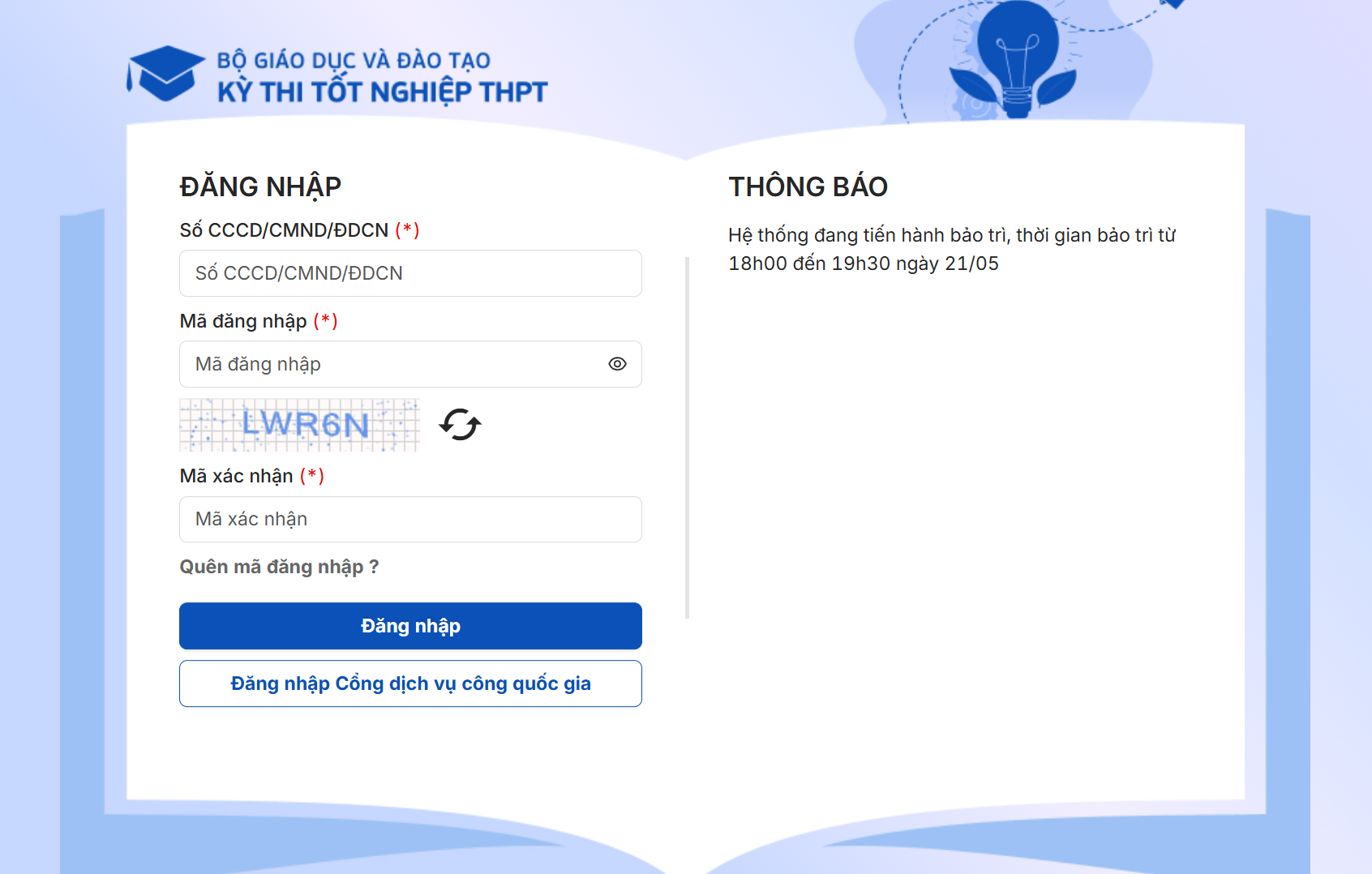 Tra cứu điểm thi THPT 2025 qua trang web của Bộ Giáo dục 