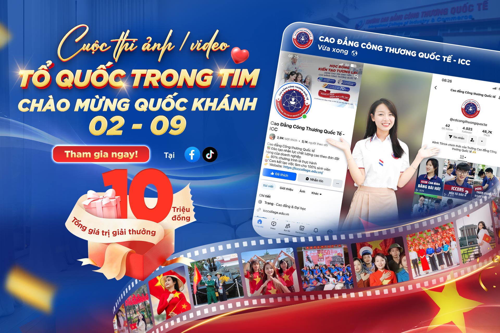 ICC phát động cuộc thi ảnh/video: “Tổ quốc trong tim” mừng Quốc khánh 02/09