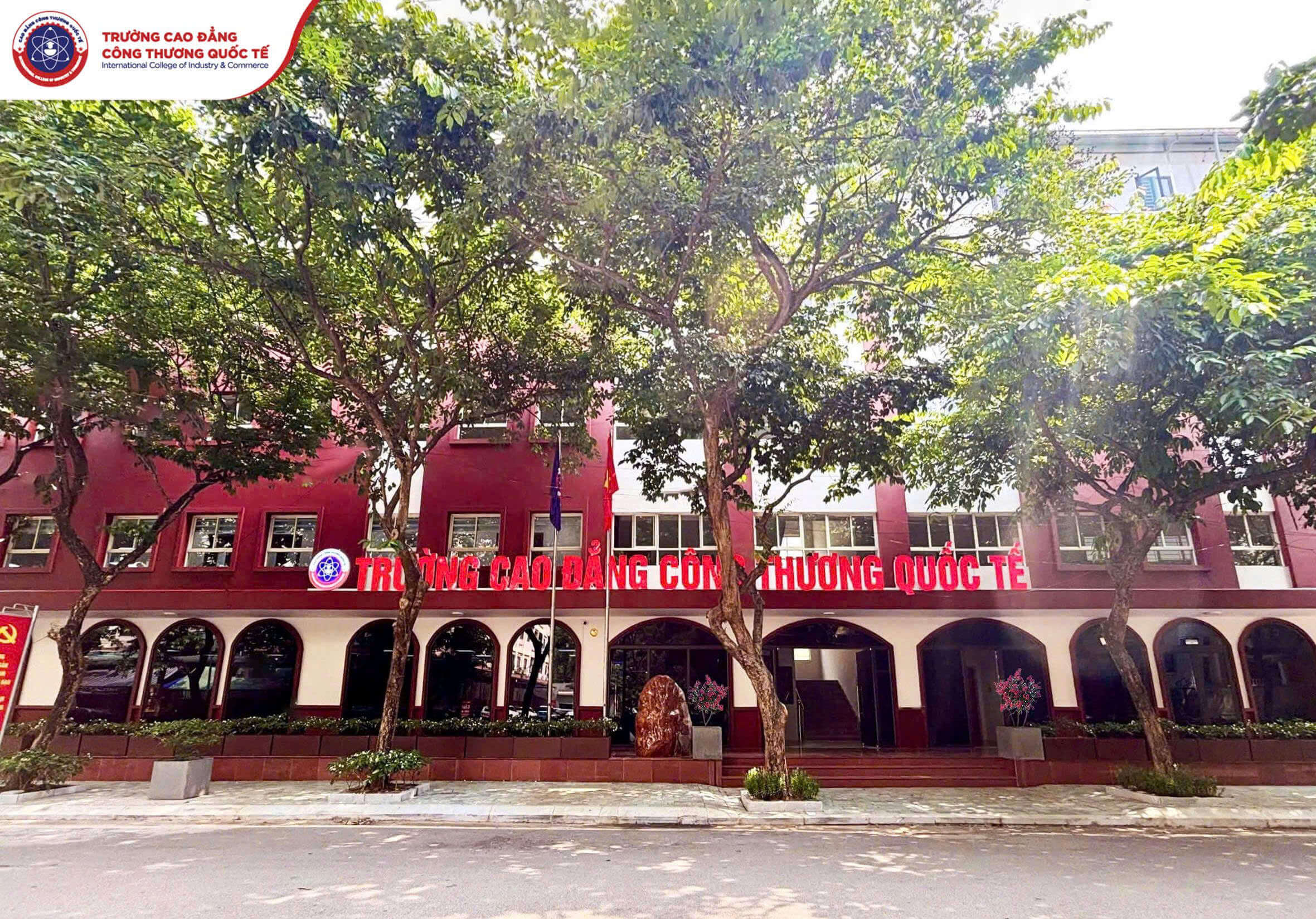 Trường Cao đẳng Công thương Quốc tế cơ sở Hà Nội, nơi Hạng A Bình lựa chọn để theo đuổi đam mê
