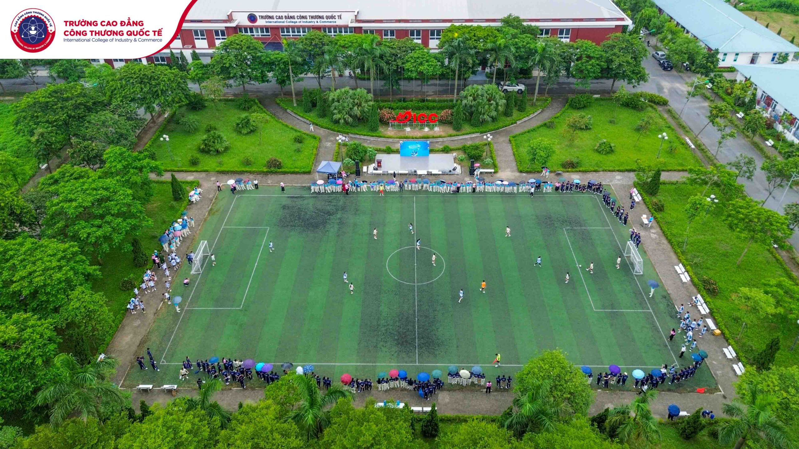 Khuôn viên Trụ sở chính Trường Cao đẳng Công thương Quốc tế - ICC.