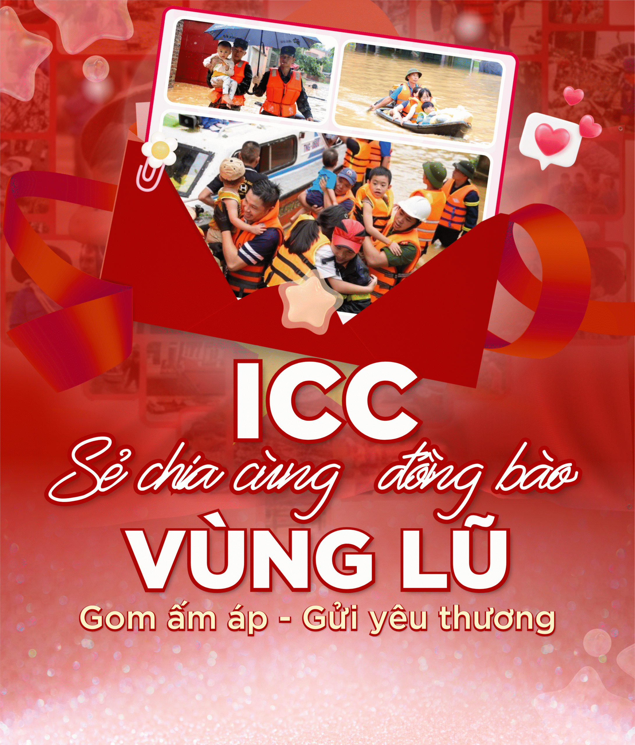 Cùng ICC chung tay sẻ chia cùng đồng bào vùng lũ: Gom ấm áp - Gửi yêu thương