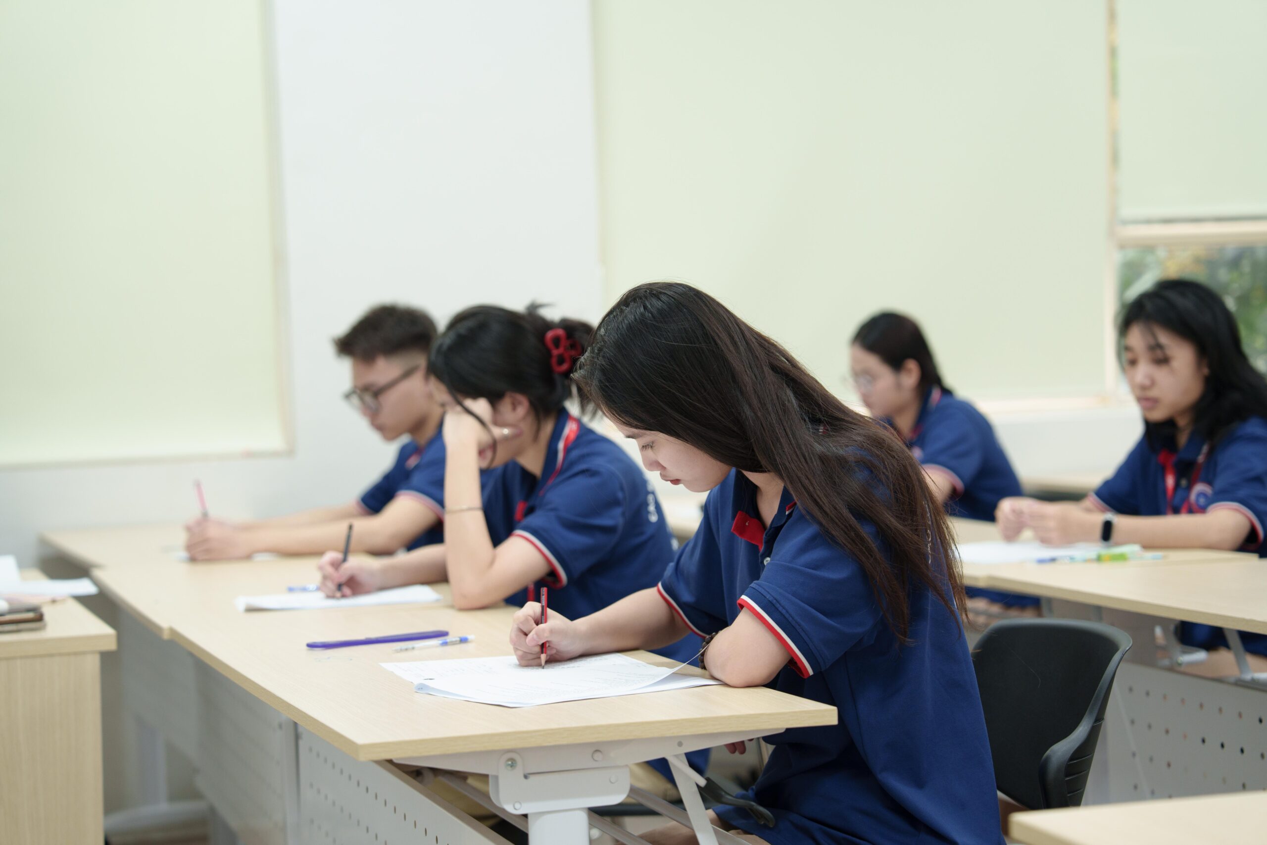 Sinh viên ICC bước vào buổi thi cuối trong kỳ thi học kỳ 2